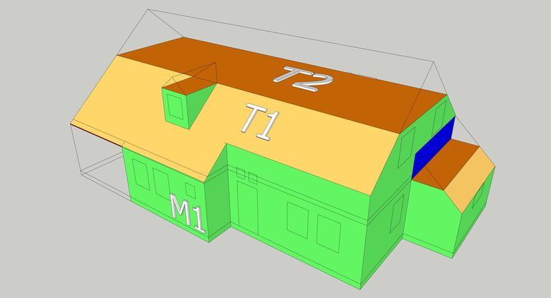Modélisation 3D du volume protégé, autre angle